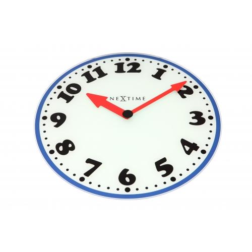 Nextime nextime klok 8151 boy, ø43 cm, wall, white blue black red