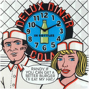 Nextime Nextime Klok 8167 Delux Diner, 43x43cm, muro, multicolor - afbeelding 1