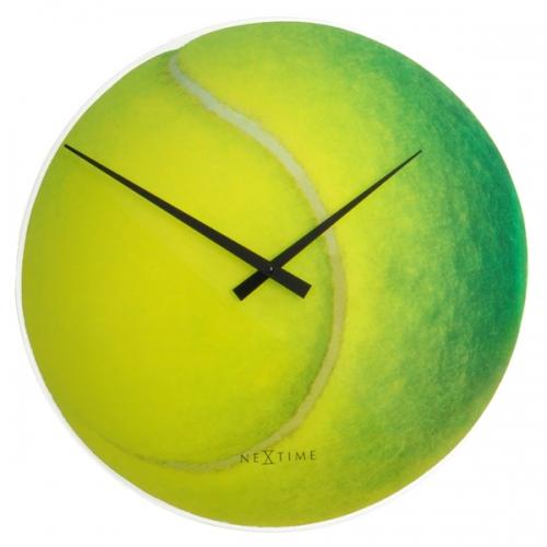 Nextime nextime klok 8803 roger, ø30 cm, wall, yellow