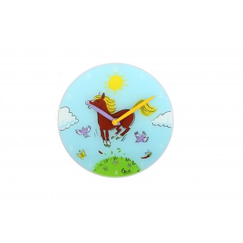 Nextime Nextime Klok 8812 Jump for Joy, Ø30 cm, pared, azul multicolor