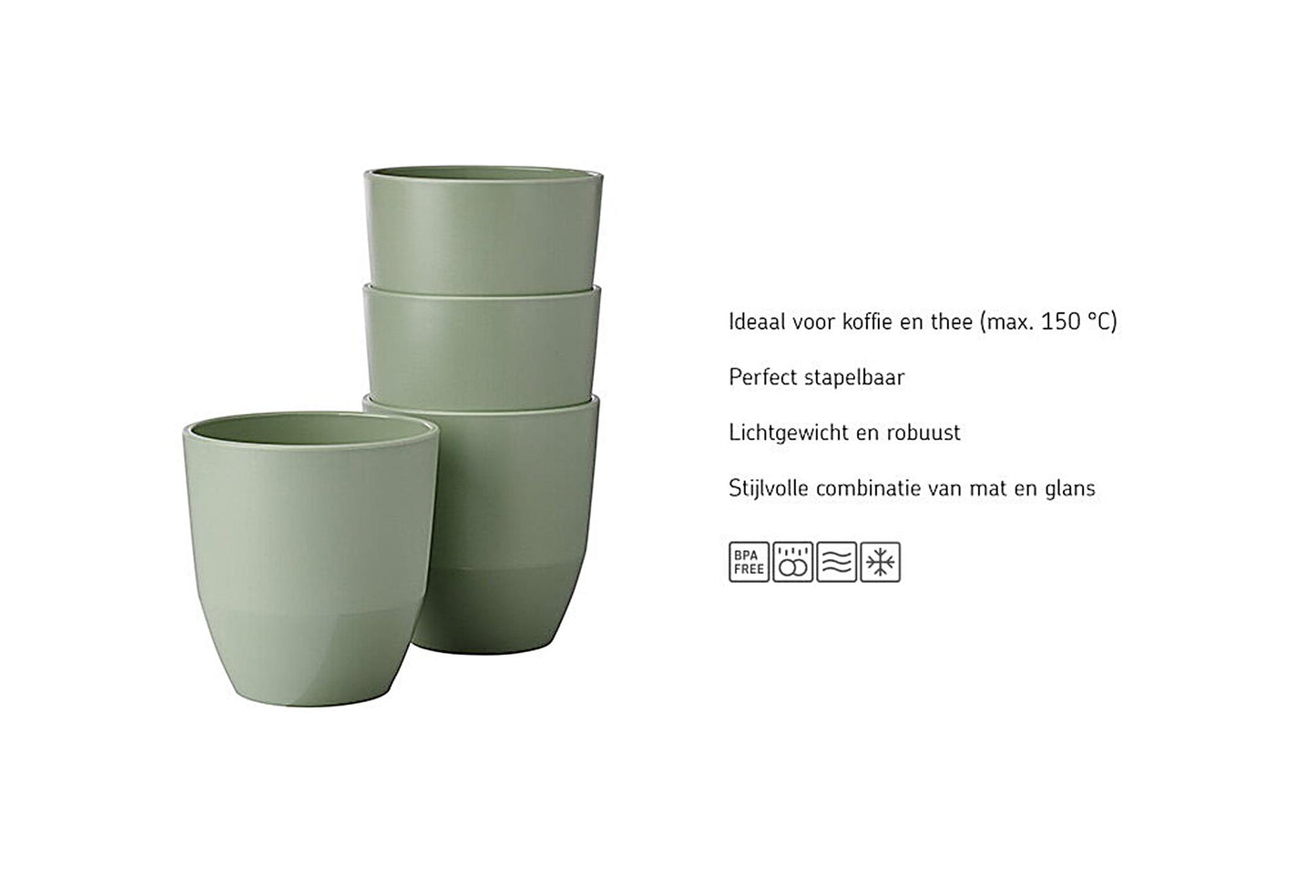 Taza mepal silueta 200ml - salvia nórdica