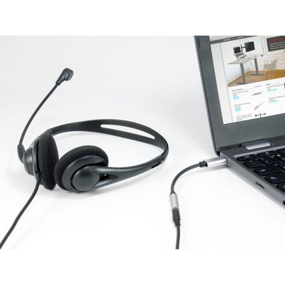 Equipaggiamento equipaggiamento 133474 USB-C a adattatore DAC audio da 3,5 mm, USB-C, 3,5 mm, femmina maschio, 0,15 m, nero, argento