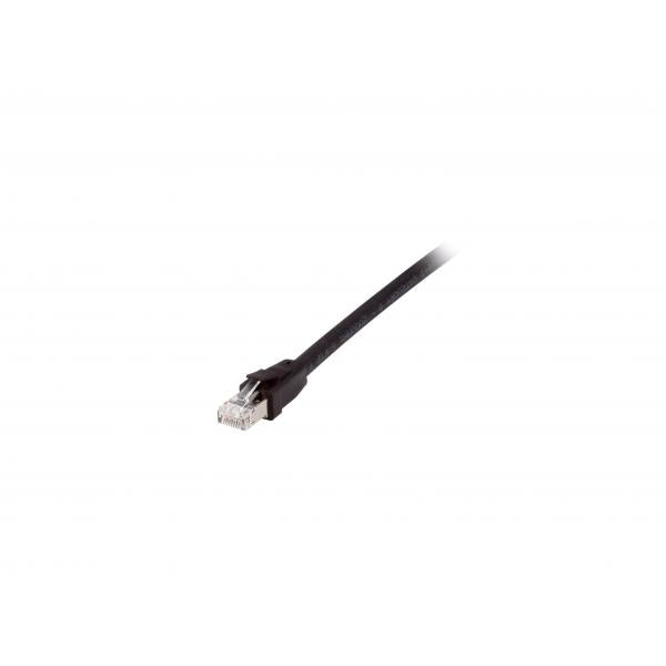 Equipaggiamento equipaggiamento 608057 Cavo patch, Cat8.1, S FTP (S-STP) RJ-45, RJ-45, nero, 0,5 m