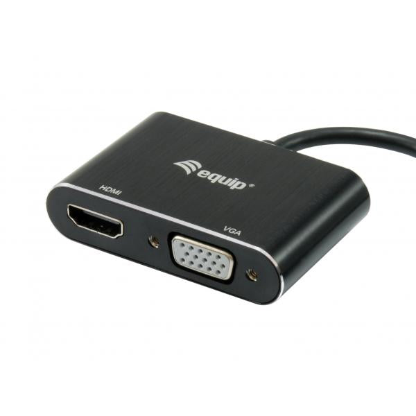 Equipaggiare 133386 USB all'adattatore VGA HDMI, USB 3.2 Gen 1 Type-A, Output HDMI, 1920 x 1080 pixel