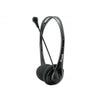 Equipaggia 245302 Cuffia di chat, 3,5 mm, head-band, chiama musica, binaurale, rotativo, nero