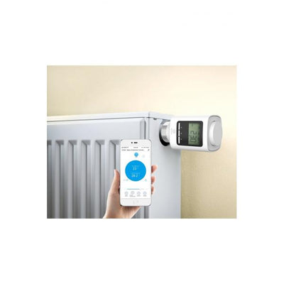 Wox Wox R7067 Smart Radiator Tap, Zigbee 3.0, 30m, M30x1.5mm, Danfoss RA, Rav, Ravl, White