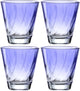 Vaso Leonardo twist 215ml azul - set 4