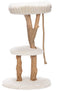 Designed by lotte reya - krabpaal - hout - creme - 60x60x103 cm