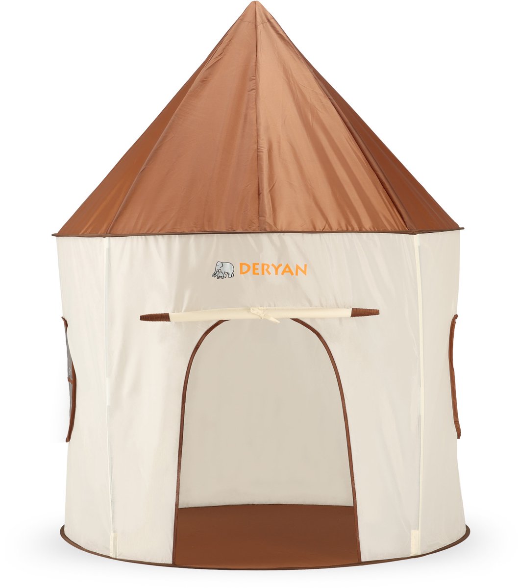 Tenda da gioco di lusso Deryan - castello da gioco - marrone