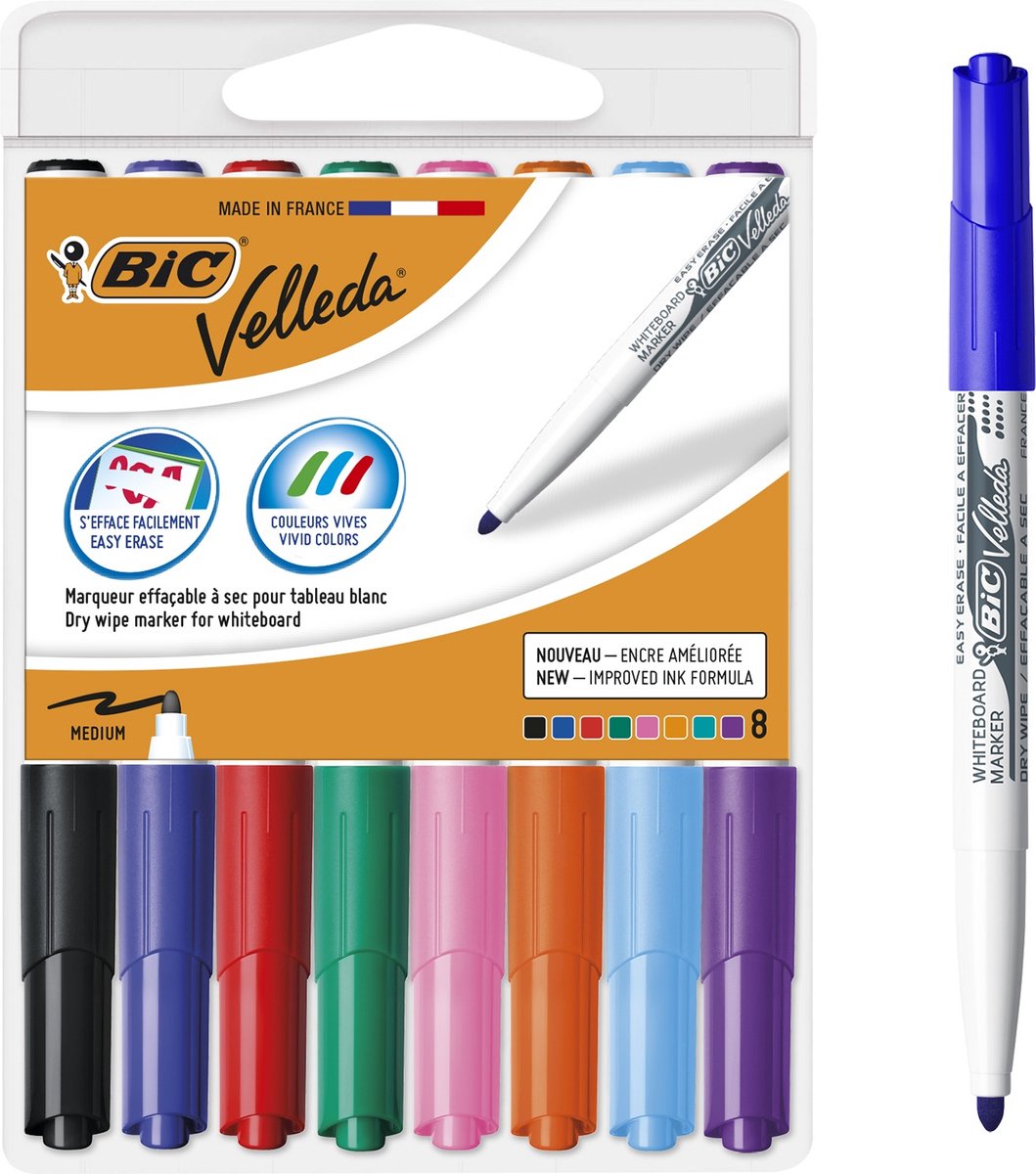 BIC VELLEDA SIGNALE DI WASHBOARD, 8 °.