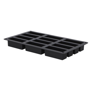 Patisse Patisse Mini Cake Form 12 Vaks 29x17 cm silicone nero