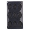 Patisse Patisse Madeleinevorm 9 Vaks 29x17 cm silicone nero