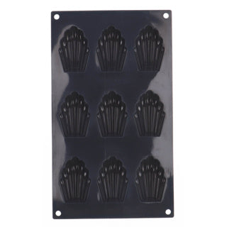 Patisse Patisse Madeleinevorm 9 Vaks 29x17 cm silicone nero