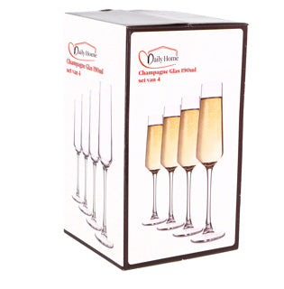 Daily home champagne glas set van 4 | 6 stuks