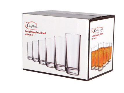 Daily home longdrinkglas set van 6 | 8 stuks