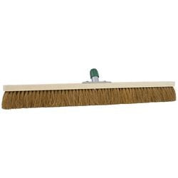 Cabezal de escoba madera de betra, fibras de coco marrón