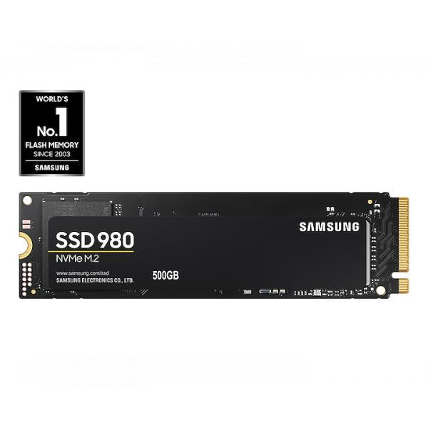 Samsung MZ-V8V500BW 980 SSD, 500 GB, PCLE 3.0, NVME M.2, 3500 3000 MB S