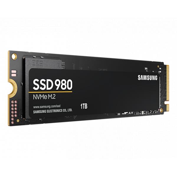 Samsung MZ-V8V1T0BW 980 SSD, 1 TB, NVME M.2, PCLE 3.0, 3500 3000 MB S, 480K 500K IOPS