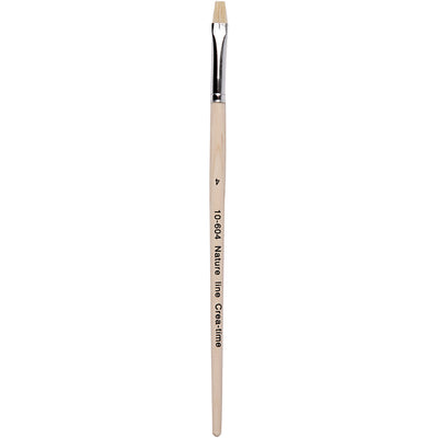 Cepillos de madera n.º 4, mango corto, 12 uds.