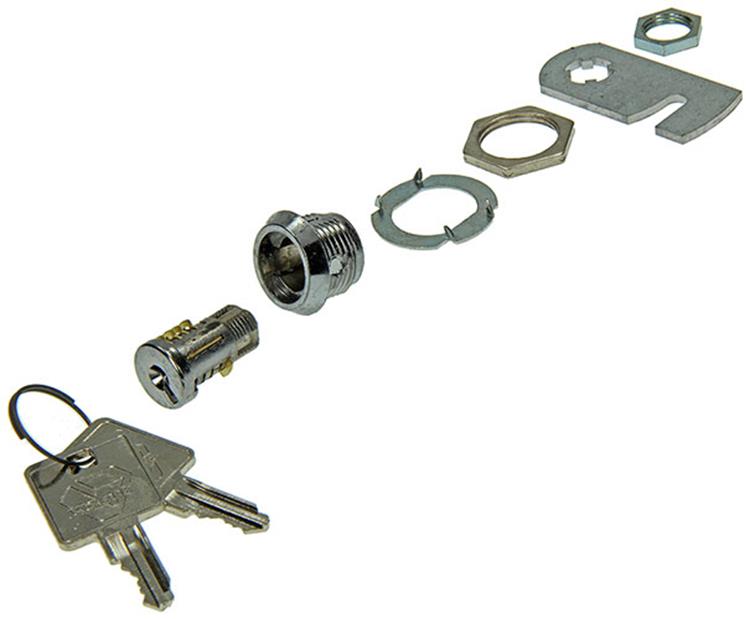 Mack 1013582 - Cerradura para armario 1 letra cromada 13mm | 5 piezas