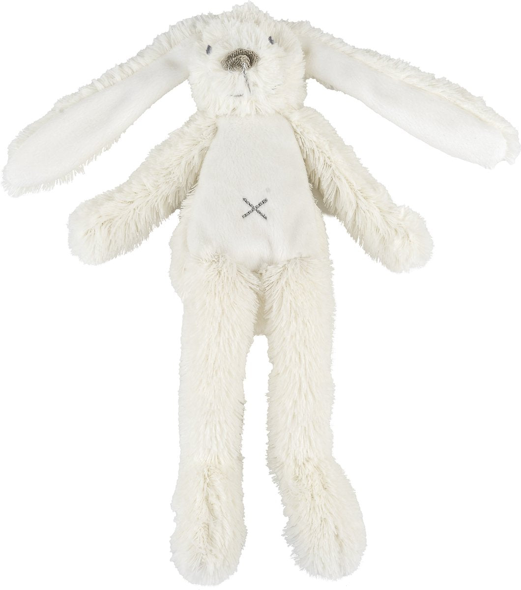 Happy horse konijn richie flatstyle knuffel 27cm - wit - baby knuffel