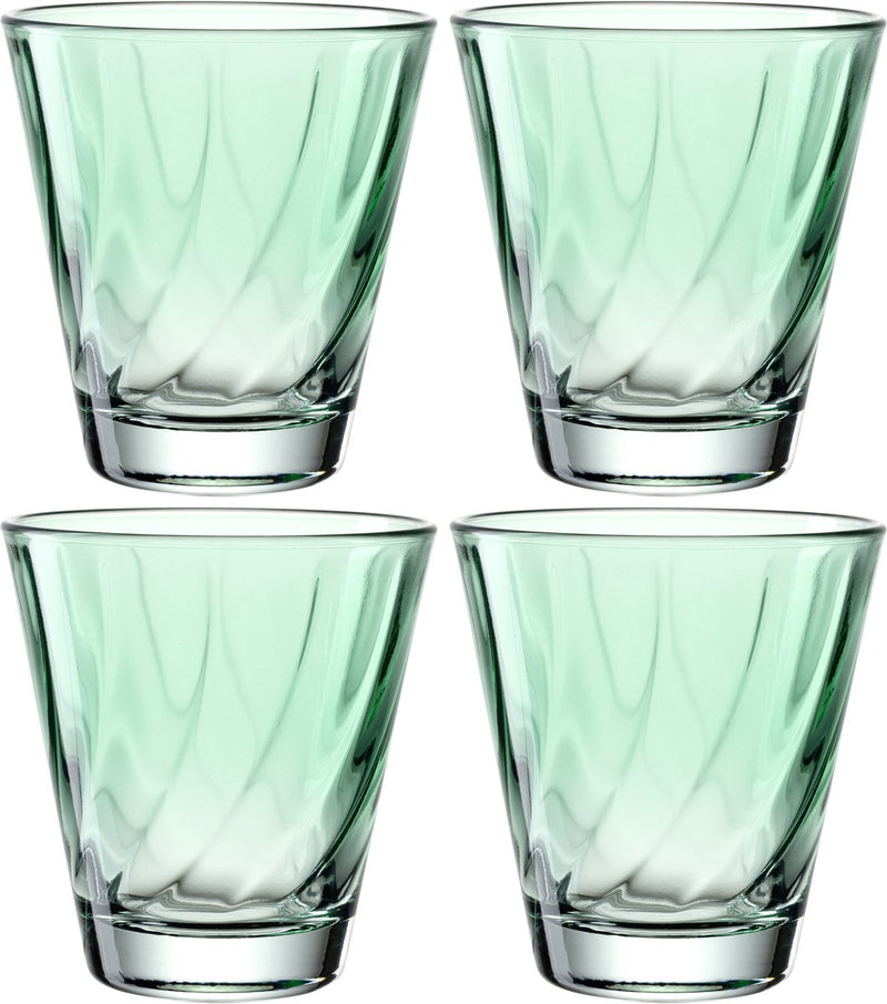 Bicchiere Leonardo twist 215 ml verde - set 4