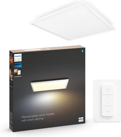 Philips Hue Aurelle panel lamp – warm to cool white light – white – square large