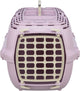 Trixie cesta de viaje - rosa, apta para hasta 6 kg - 48x30x32 cm, asa y cierre giratorio