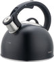 Klausberg 7911 - tetera con silbato - 2,5 litros - acero inoxidable - negro
