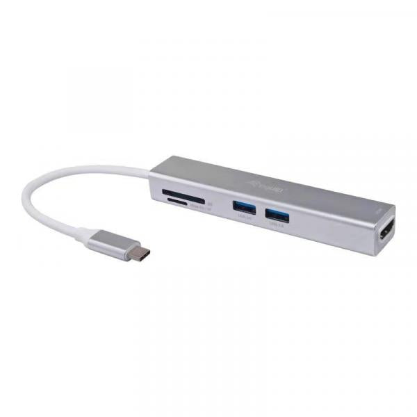 Equipaggiamento equipaggiamento 133480usb-c 5in 1 adattatore multifunzionale