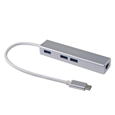 Equipaggiamento equipaggiamento 133481 USB-C a Hub USB 3.0 a 3 porte con adattatore Gigabit