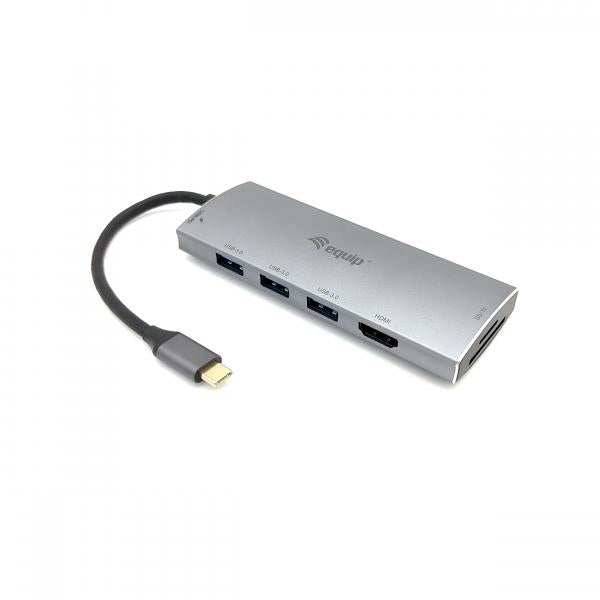 Equipaggia 133482 Adattatore multifunzionale USB-C 7IN 1