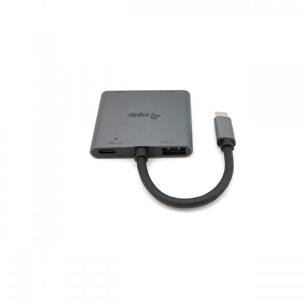 Equipaggiare 133484 USB-C 4 in 1 adattatore Dual HDMI