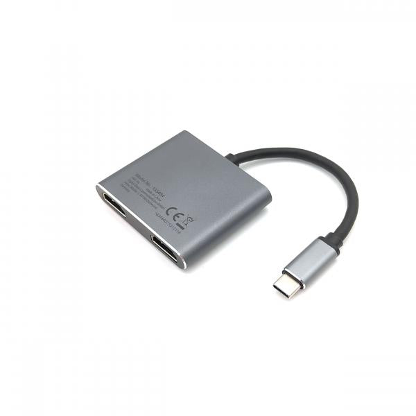 Equipaggiare 133484 USB-C 4 in 1 adattatore Dual HDMI