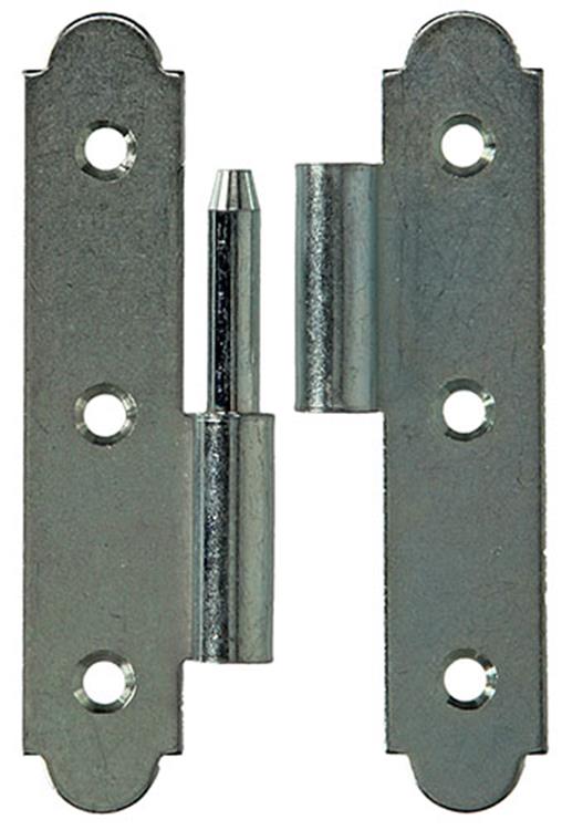 Mack 1013260 - 2 bisagras españolas izquierda galvanizadas h 90 x w 50 mm | 5 piezas
