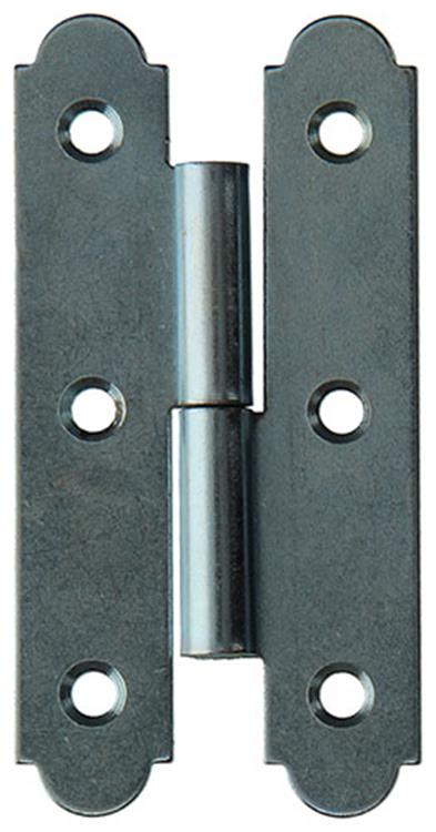 Mack 1013262 - 2 Spanish hinges right galvanized h 100 x w 50 mm | 5 pieces