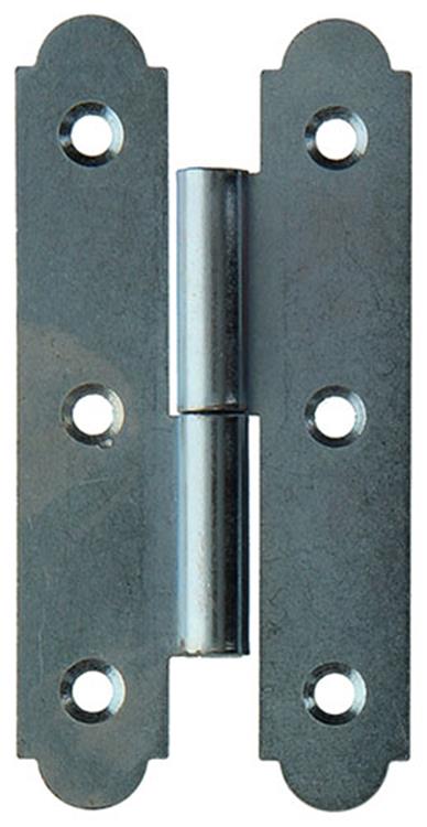 Mack 1013261 - 2 Spanish hinges left galvanized h 100 x w 50 mm | 5 pieces