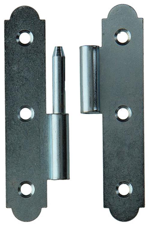 Mack 1013261 - 2 bisagras españolas izquierda galvanizada h 100 x w 50 mm | 5 piezas
