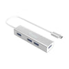 Equip Equip 128958 USB-C a 4-puerto USB 3.0 Hubs, USB 3.2 Gen 1 Tipo-C, Tipo A, 5000 Mbits, Silver