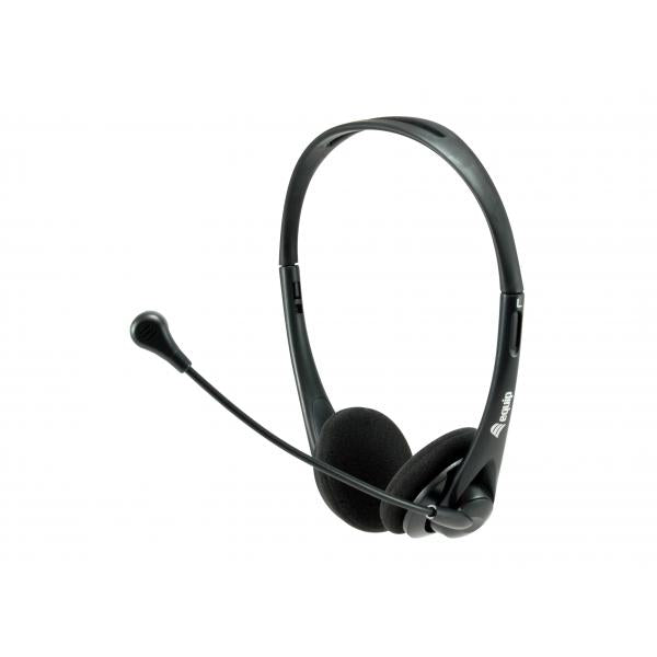 Equipaggiamento equipaggiamento 245305 cuffia USB, auricolare, band-banda, call center di ufficio, nero, binaurale, controllo in linea U