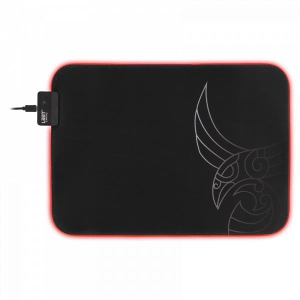 L33T Gaming L33T Gaming 160405 Karlvagn RGB Gaming MousePad, superficie di media dimensione e rapida. 355 x 255 x 3 mm, nero