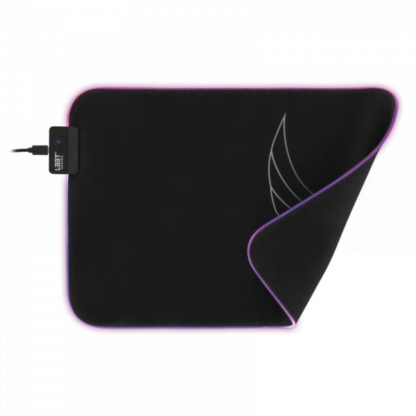 ABI L33T Gaming 160405 Karlvagn RGB Gaming Mousepad, de tamaño mediano, superficie rápida. 355 x 255 x 3 mm, negro