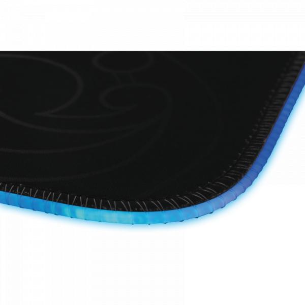 ABI L33T Gaming 160405 Karlvagn RGB Gaming Mousepad, de tamaño mediano, superficie rápida. 355 x 255 x 3 mm, negro