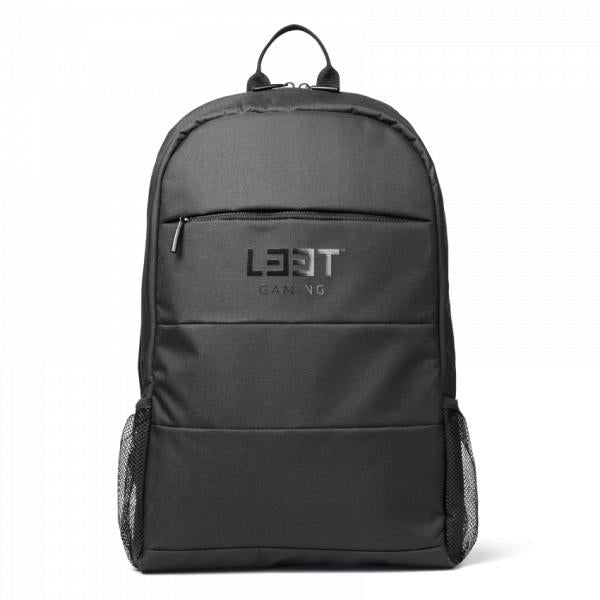 L33T Gaming L33T Gaming 160380 zaino da gioco in design in nylon nero. Dispositivi da 15,6 pollici