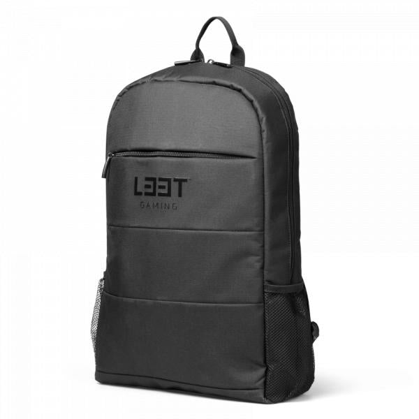 L33t gaming l33t gaming 160380 gaming backpack in black slim nylon design. fits 15.6inch devices