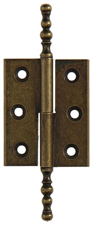 Mack 1013558 - 2 bisagras para muebles derechas bronceadas h 50 x w 40 mm | 5 piezas