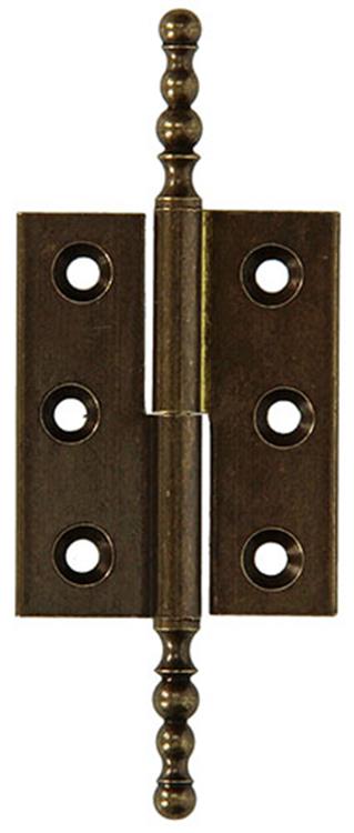 Mack 1013559 - 2 bisagras para muebles izquierda bronceadas h 50 x w 40 mm | 5 piezas