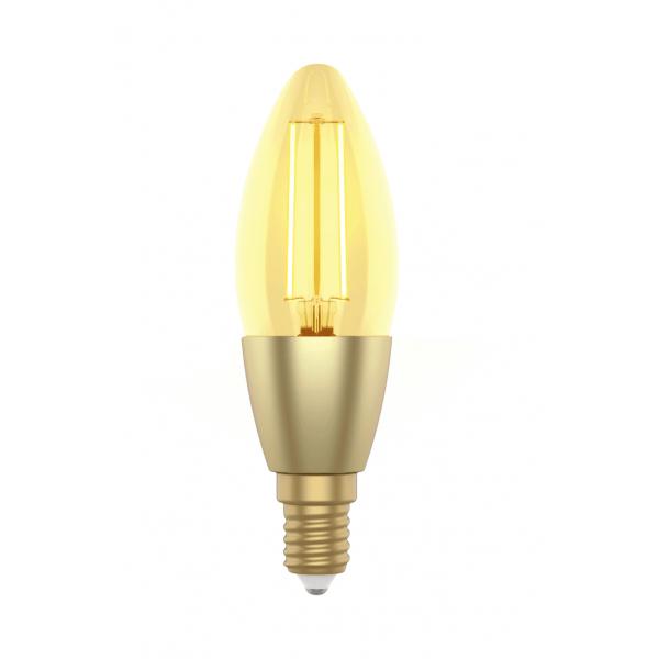 WOX WOX R5141 Vela C37 Fillamen LED Bulbo, Wi-Fi, E14, 4.9W, 470 LM, White White 2700K