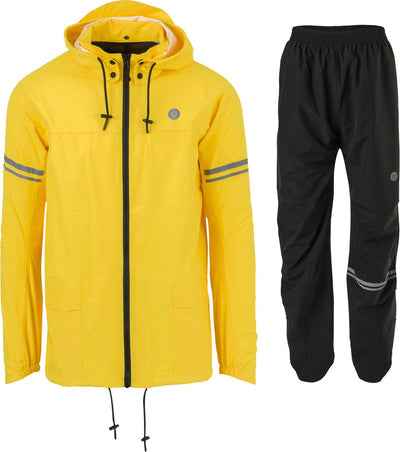 Traje de lluvia original Agu esencial negro amarillo