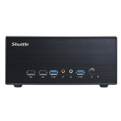 Shuttle shuttle xh510g2 xpc slim pc barebone, intel h510, lga1200, 2x ddr4 (max.64gb) 2.5 bay, hdmi, dp